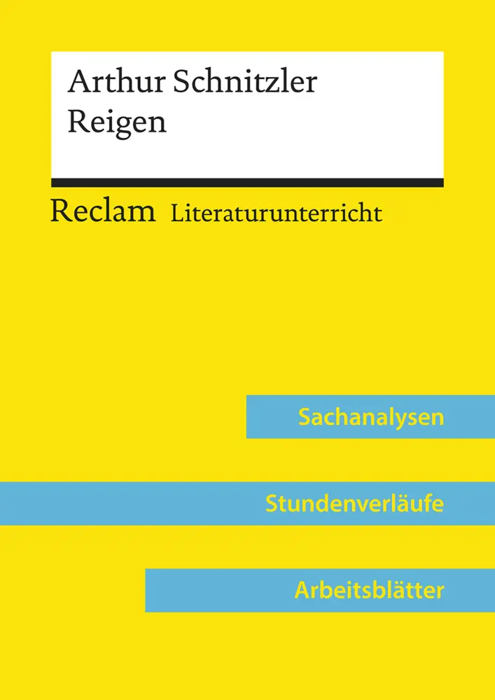 Cover: 9783150158050 | Arthur Schnitzler: Reigen (Lehrerband) Mit Downloadpaket...