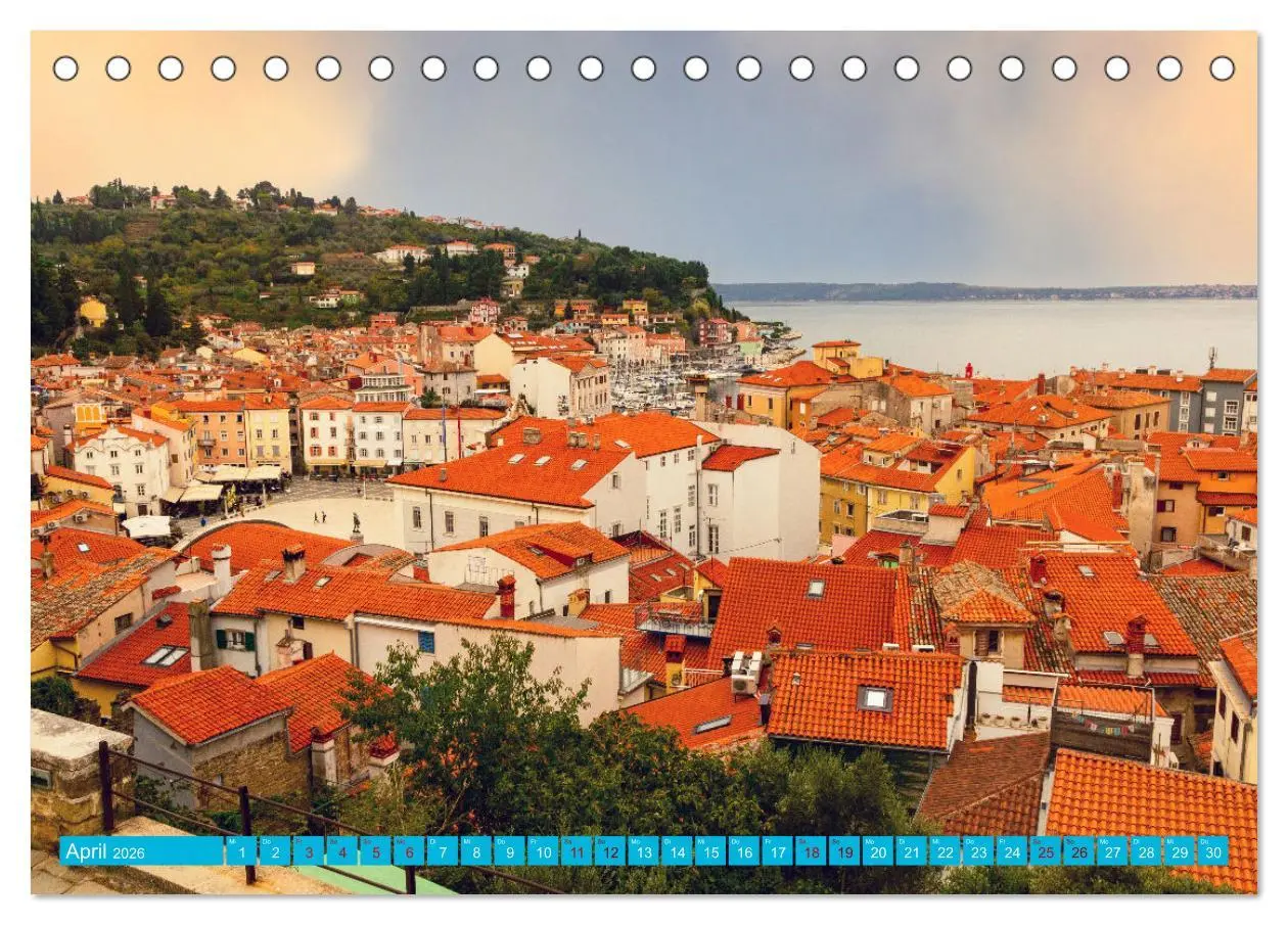 Bild: 9783457398050 | Piran - Slowenische Perle an der Adriaküste (Tischkalender 2026 DIN...