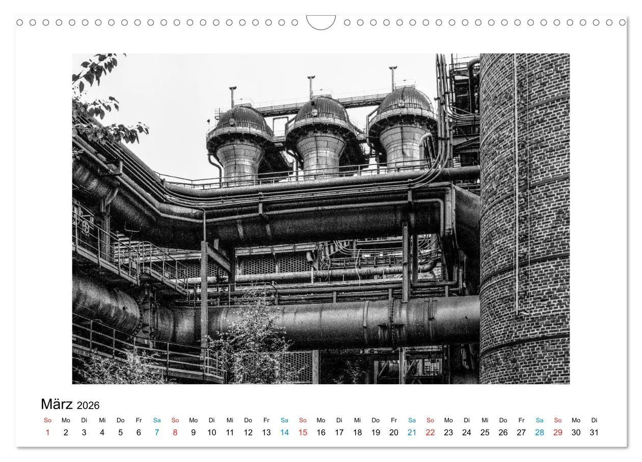 Bild: 9783457918050 | Die große Stille - Industriekultur im Revier (Wandkalender 2026 DIN...