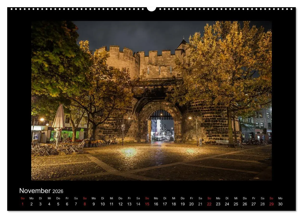 Bild: 9783516178050 | Köln - Nachts 2026 (Wandkalender 2026 DIN A2 quer), CALVENDO...