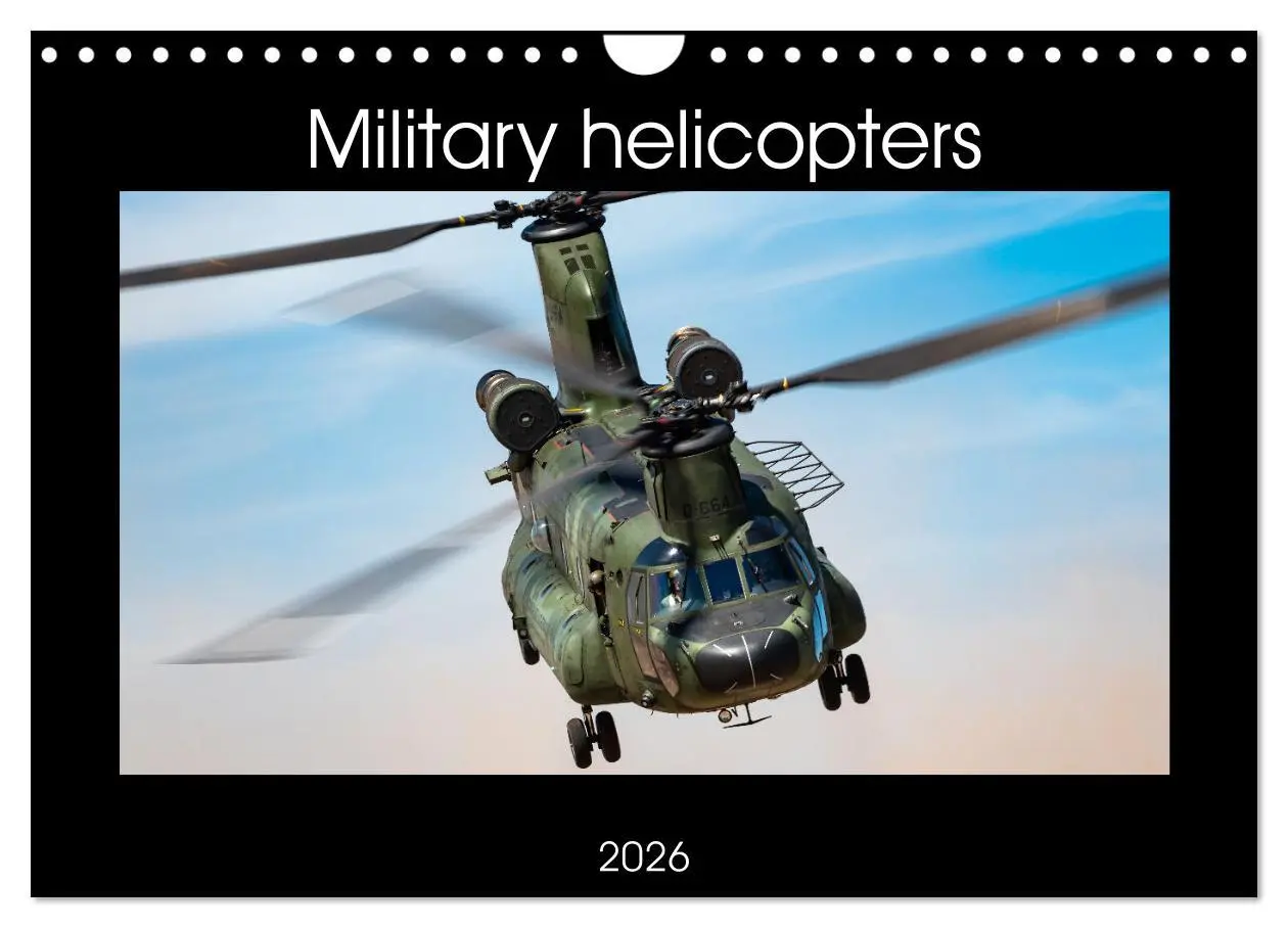 Cover: 9783516558050 | Military helicopters (Wall Calendar 2026 DIN A4 landscape),...