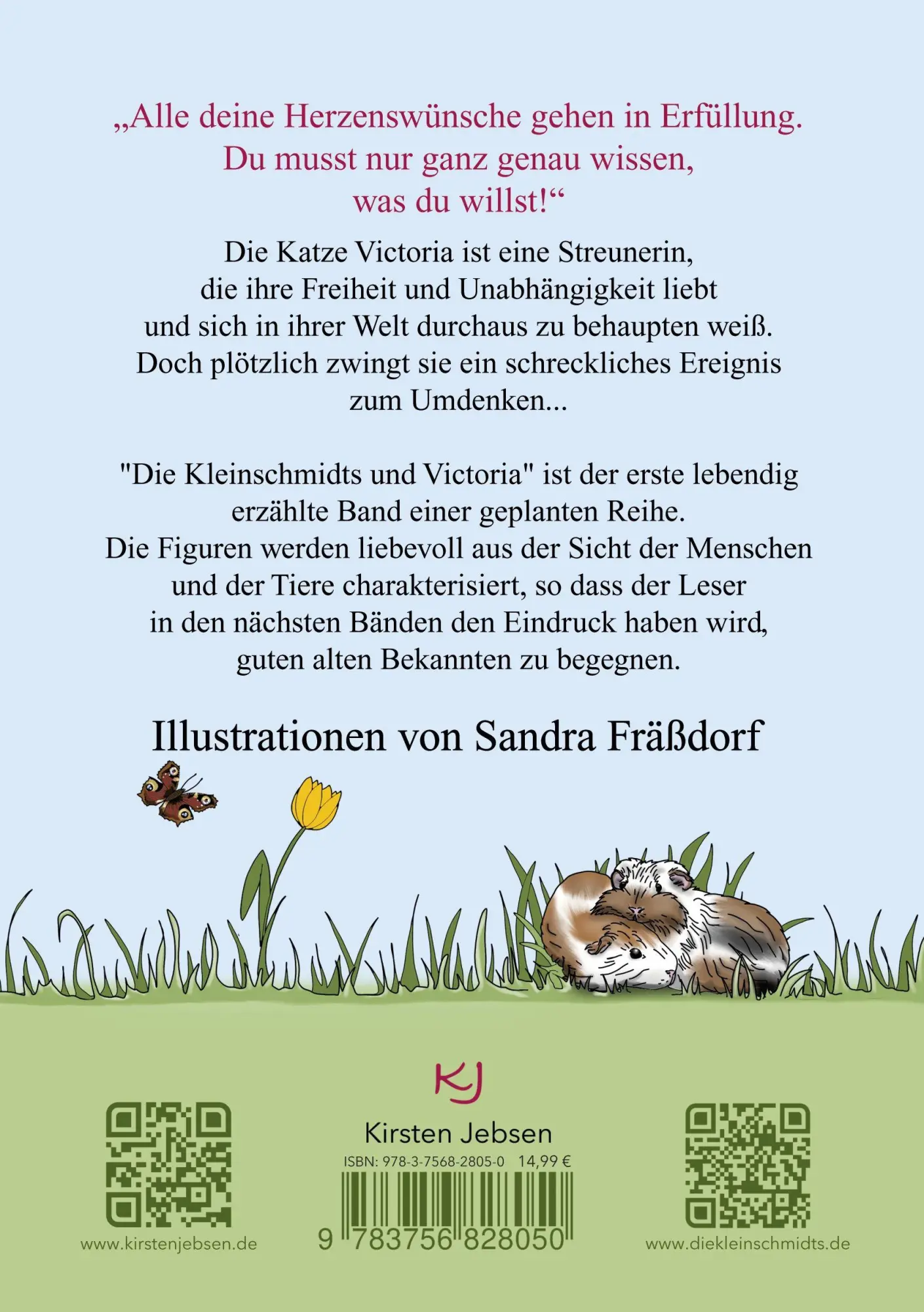 Rückseite: 9783756828050 | Die Kleinschmidts und Victoria | Kirsten Jebsen | Taschenbuch | 156 S.