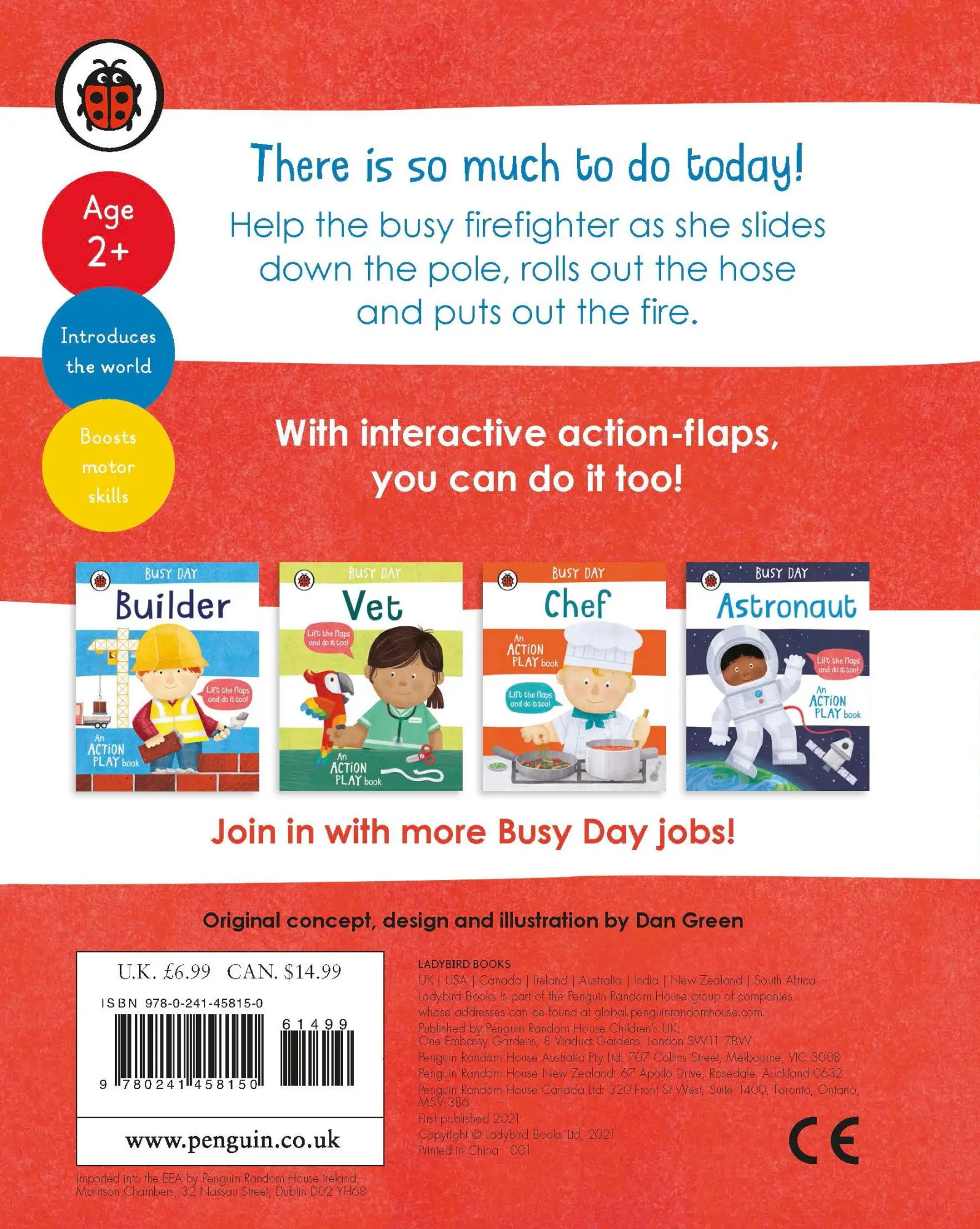 Rückseite: 9780241458150 | Busy Day: Firefighter | An action play book | Dan Green | Buch | 2021