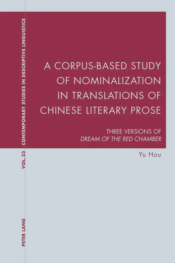 Cover: 9783034318150 | A Corpus-Based Study of Nominalization in Translations of Chinese...