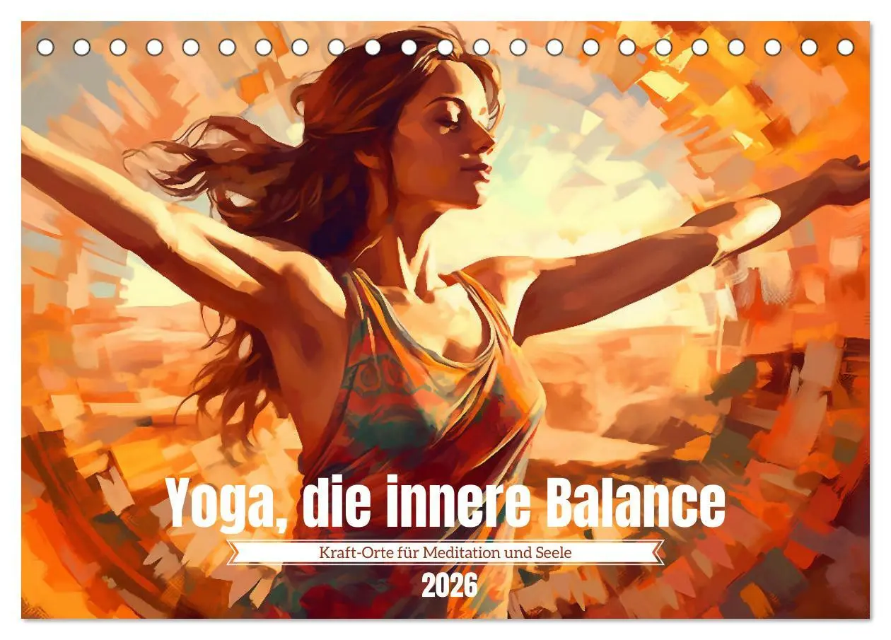 Cover: 9783457528150 | Yoga, die innere Balance (Tischkalender 2026 DIN A5 quer), CALVENDO...