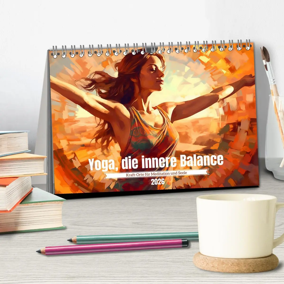 Bild: 9783457528150 | Yoga, die innere Balance (Tischkalender 2026 DIN A5 quer), CALVENDO...