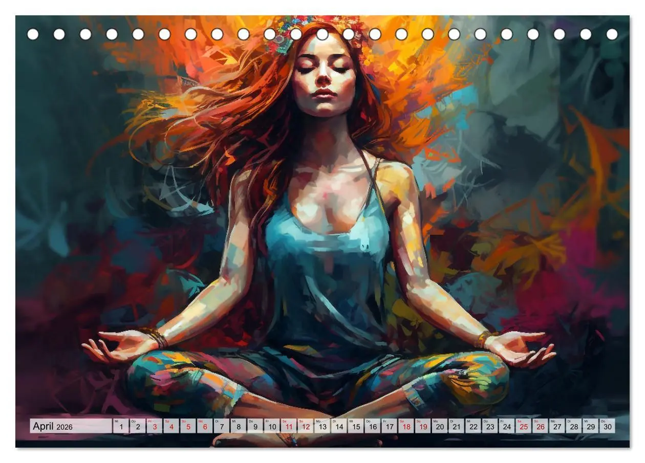 Bild: 9783457528150 | Yoga, die innere Balance (Tischkalender 2026 DIN A5 quer), CALVENDO...