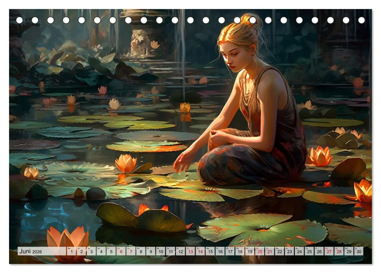 Bild: 9783457528150 | Yoga, die innere Balance (Tischkalender 2026 DIN A5 quer), CALVENDO...