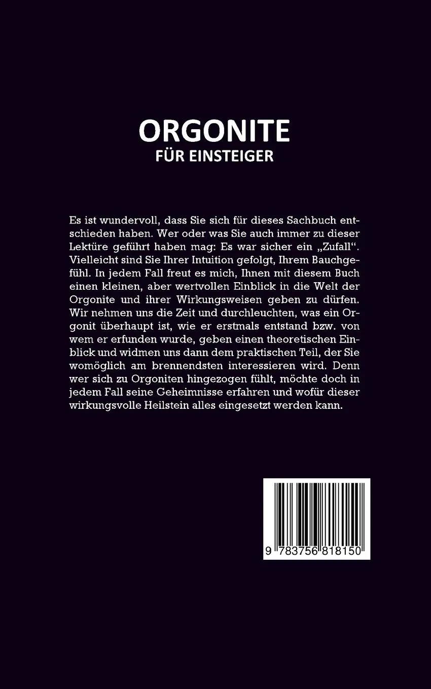 Rückseite: 9783756818150 | Orgonite für Einsteiger | Klara Mössinger | Taschenbuch | Paperback