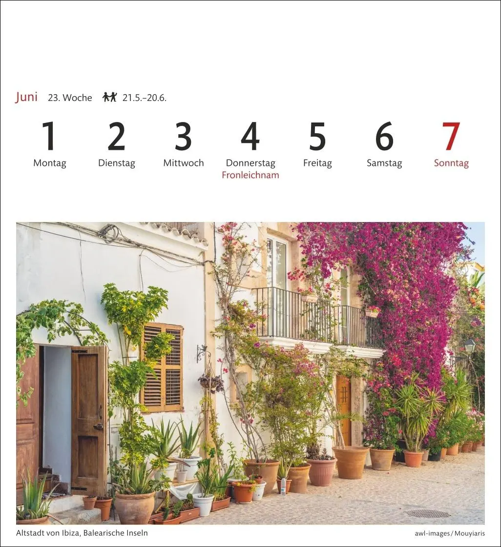 Bild: 9783840038150 | Spanien Sehnsuchtskalender 2026 - Wochenkalender mit 53 Postkarten