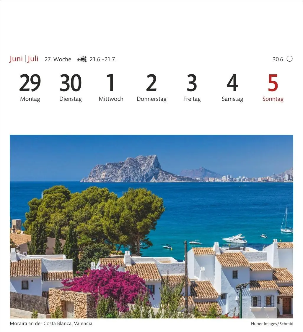 Bild: 9783840038150 | Spanien Sehnsuchtskalender 2026 - Wochenkalender mit 53 Postkarten