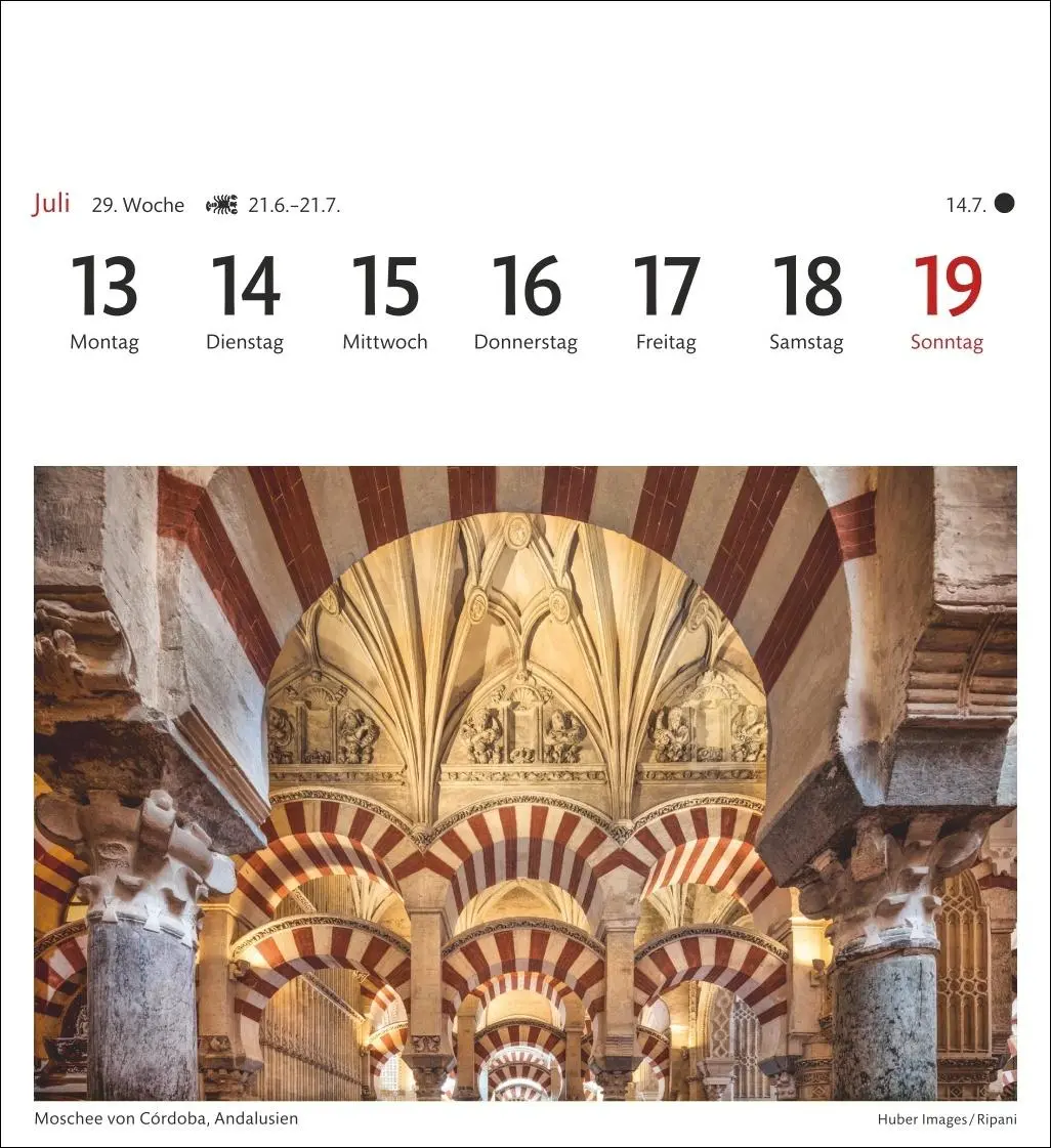 Bild: 9783840038150 | Spanien Sehnsuchtskalender 2026 - Wochenkalender mit 53 Postkarten