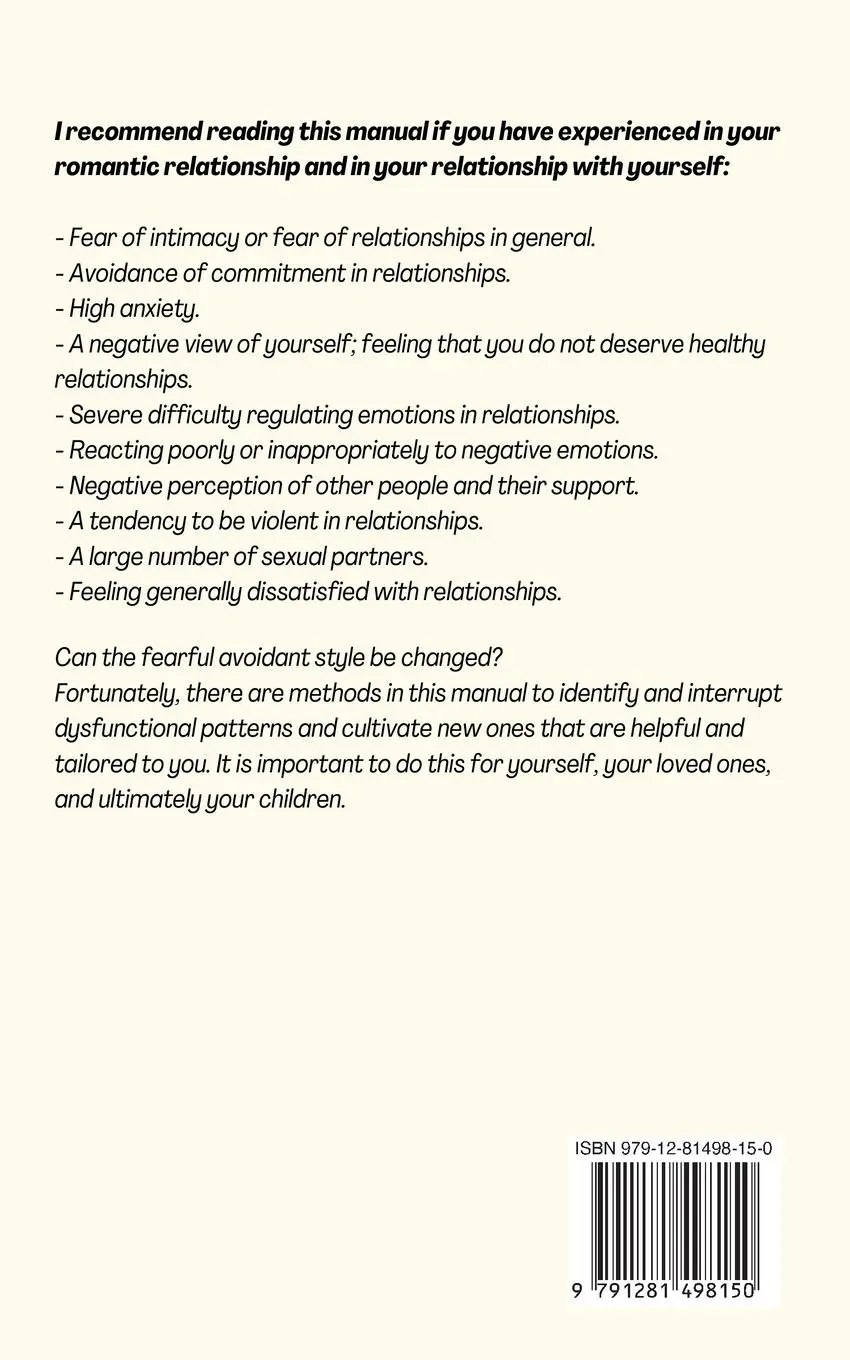 Rückseite: 9791281498150 | Fearful Avoidant Attachment | Vincenzo Venezia | Taschenbuch | 2023