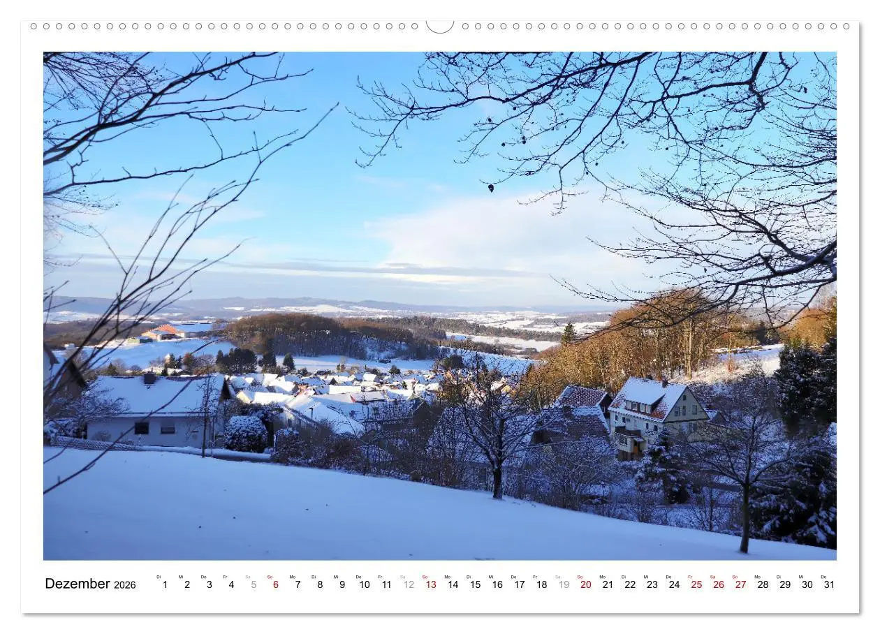 Bild: 9783457448250 | Die Heimat der Frau Holle (hochwertiger Premium Wandkalender 2026...