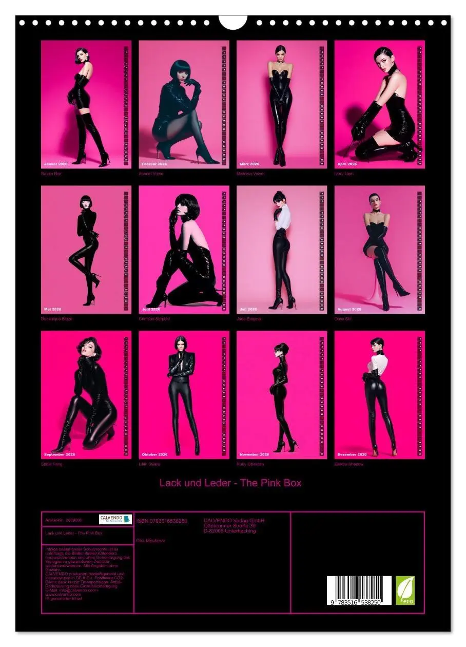 Bild: 9783516538250 | Lack und Leder - The Pink Box (Wandkalender 2026 DIN A3 hoch),...