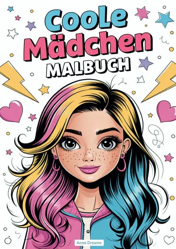 Cover: 9783818728250 | Coole Mädchen Malbuch | Anne Dreams | Taschenbuch | Deutsch | epubli