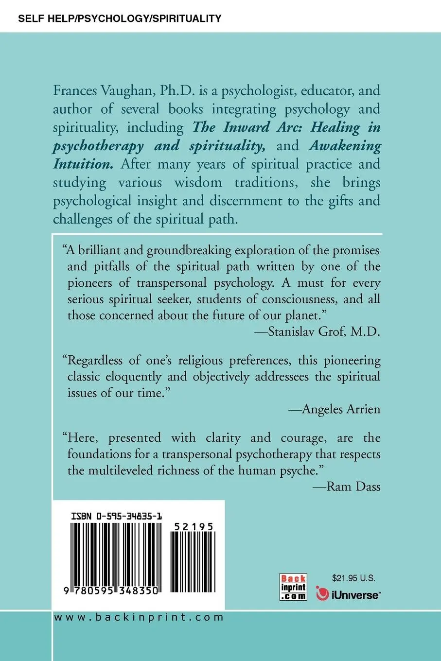 Rückseite: 9780595348350 | Shadows of the Sacred | Seeing Through Spiritual Illusions | Vaughan