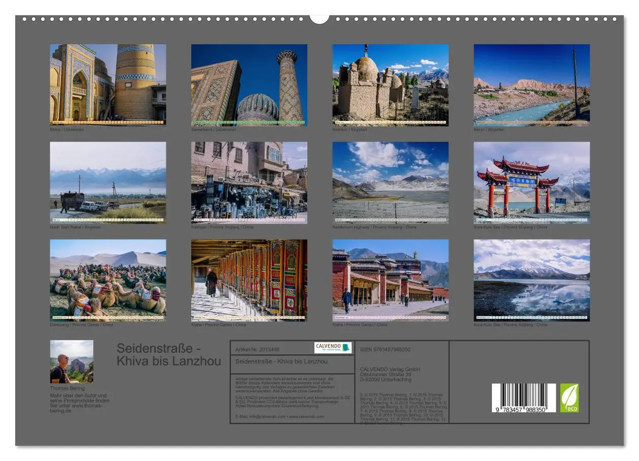 Bild: 9783457988350 | Seidenstraße - Khiva bis Lanzhou (Wandkalender 2026 DIN A2 quer),...