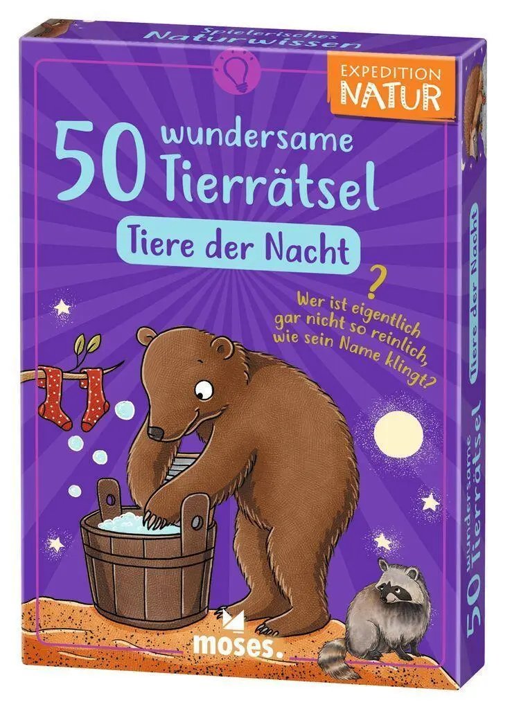 Cover: 4033477098450 | 50 wundersame Tierrätsel - Tiere der Nacht | Inga Marie Ramcke | Spiel
