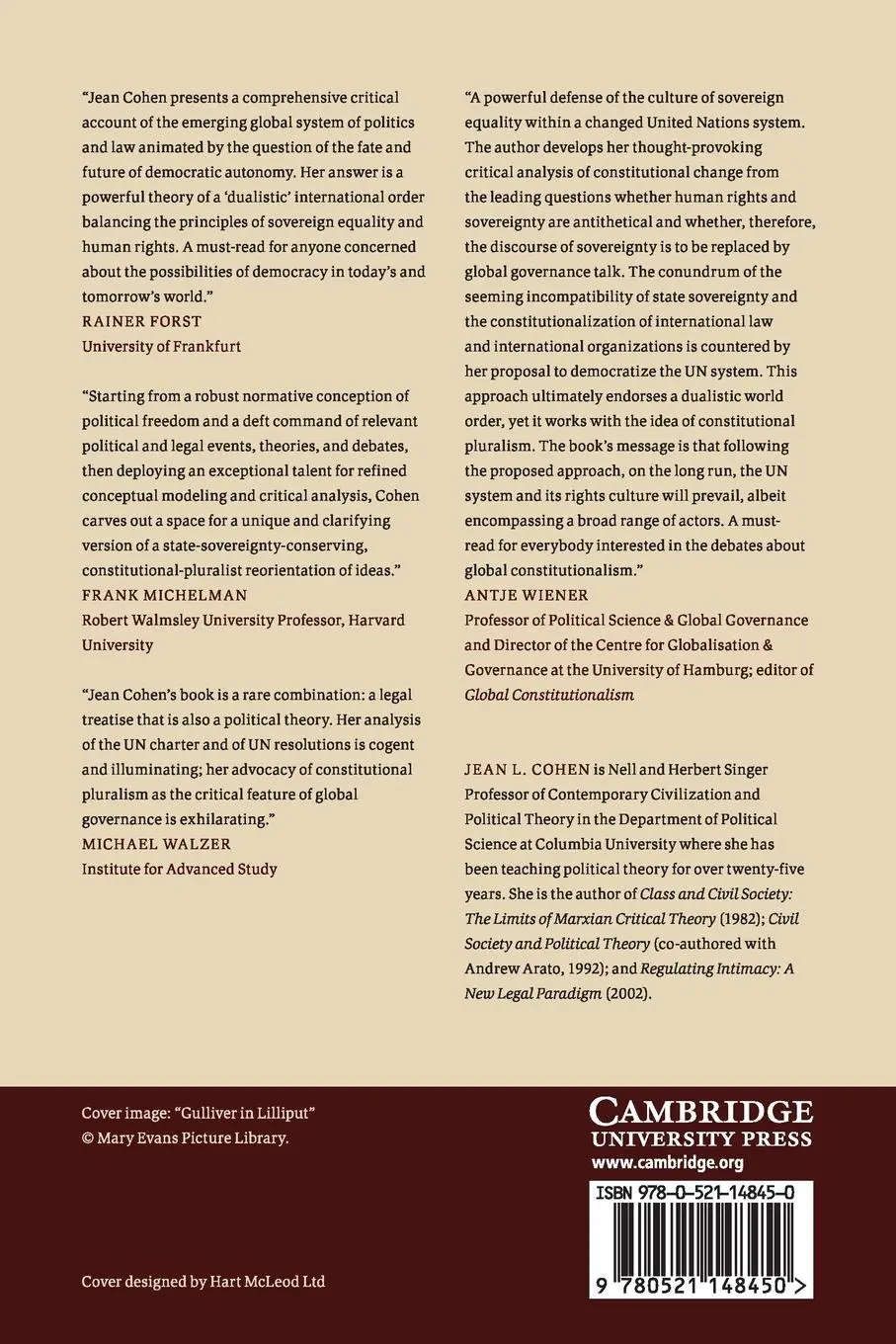 Rückseite: 9780521148450 | Globalization and Sovereignty | Jean L. Cohen | Taschenbuch | Englisch