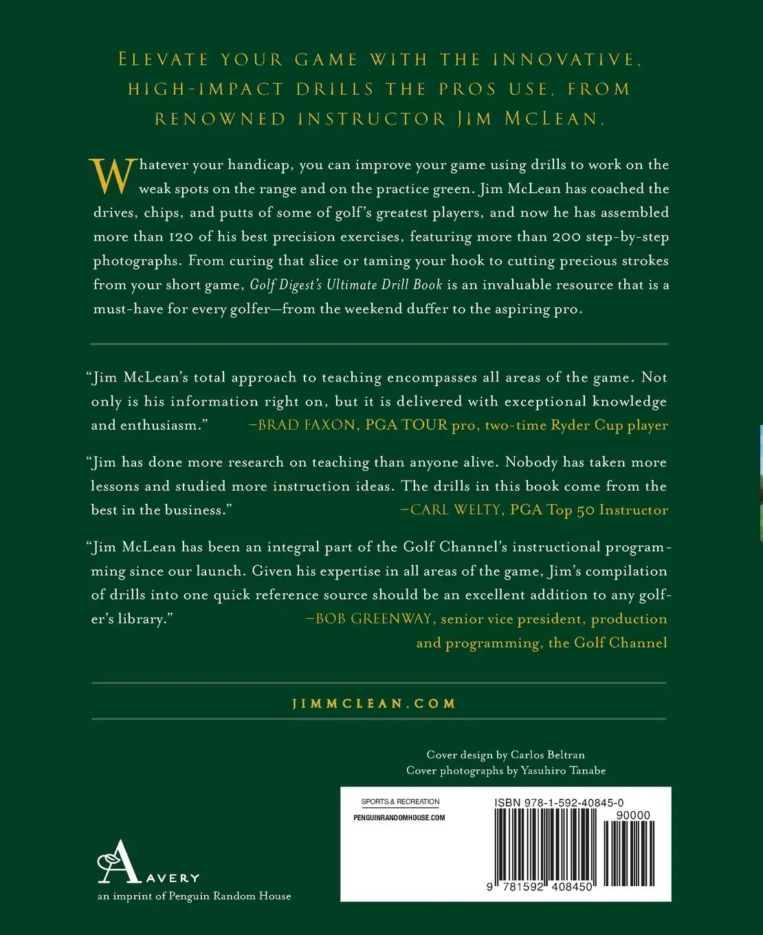 Rückseite: 9781592408450 | Golf Digest's Ultimate Drill Book | Jim Mclean | Taschenbuch | 2013