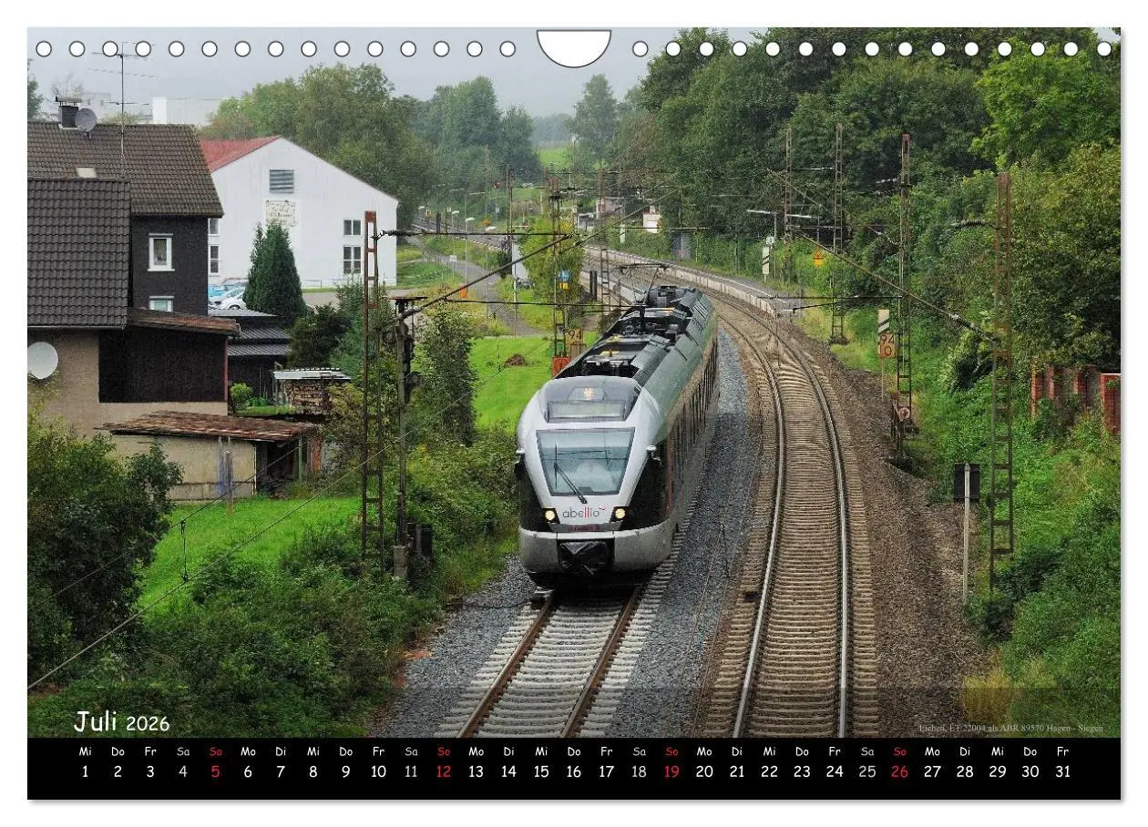 Bild: 9783516068450 | Eisenbahn im Kreis Siegen-Wittgenstein (Wandkalender 2026 DIN A4...