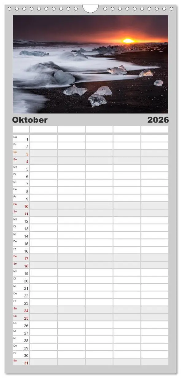 Bild: 9783516518450 | Familienplaner 2026 - Reiselust mit 5 Spalten (Wandkalender, 21 x...