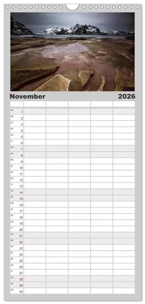 Bild: 9783516518450 | Familienplaner 2026 - Reiselust mit 5 Spalten (Wandkalender, 21 x...