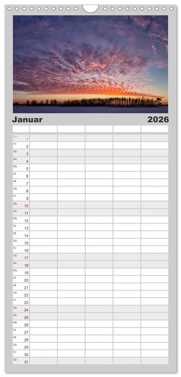 Bild: 9783516518450 | Familienplaner 2026 - Reiselust mit 5 Spalten (Wandkalender, 21 x...