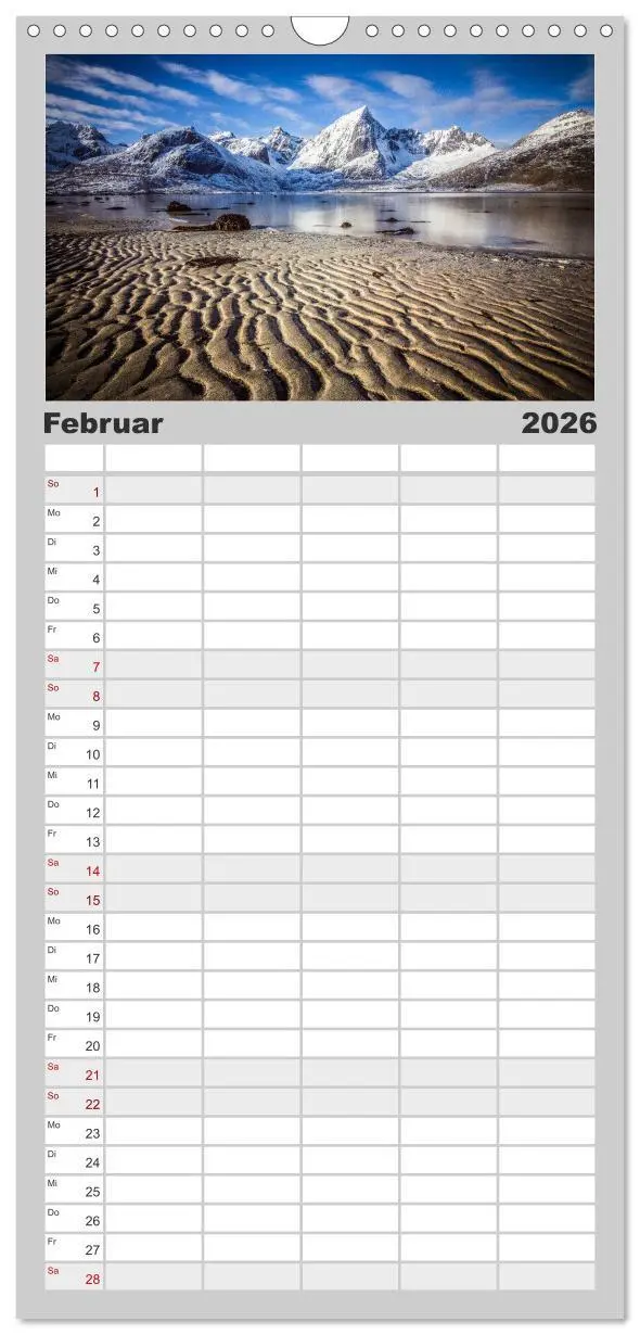 Bild: 9783516518450 | Familienplaner 2026 - Reiselust mit 5 Spalten (Wandkalender, 21 x...