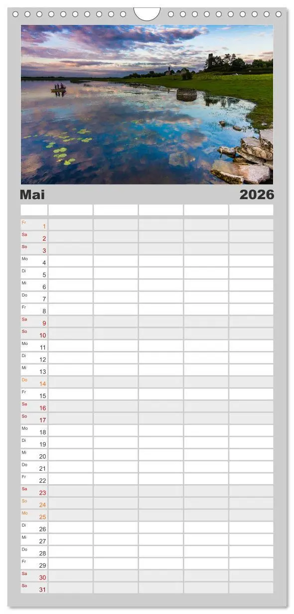 Bild: 9783516518450 | Familienplaner 2026 - Reiselust mit 5 Spalten (Wandkalender, 21 x...