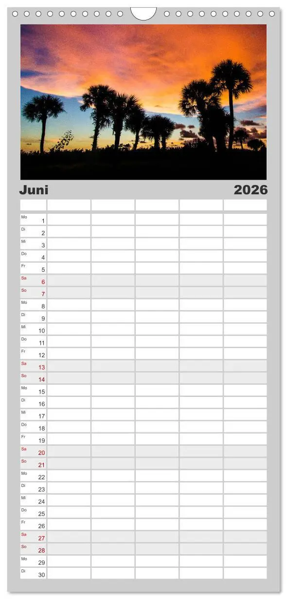 Bild: 9783516518450 | Familienplaner 2026 - Reiselust mit 5 Spalten (Wandkalender, 21 x...