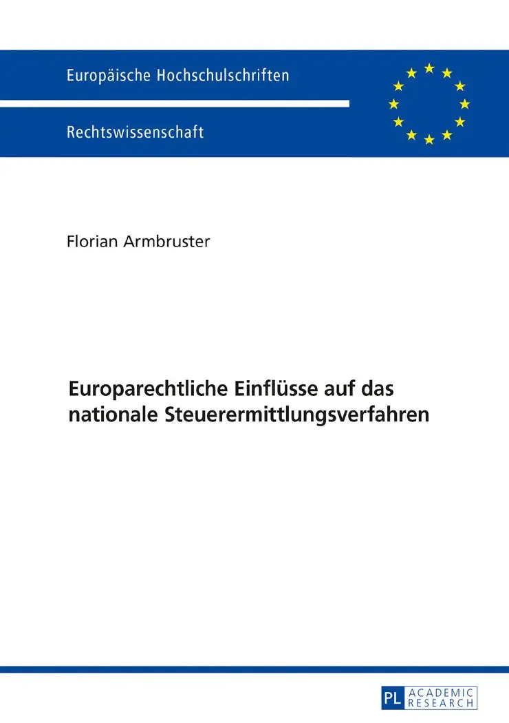 Cover: 9783631738450 | Europarechtliche Einflüsse auf das nationale...