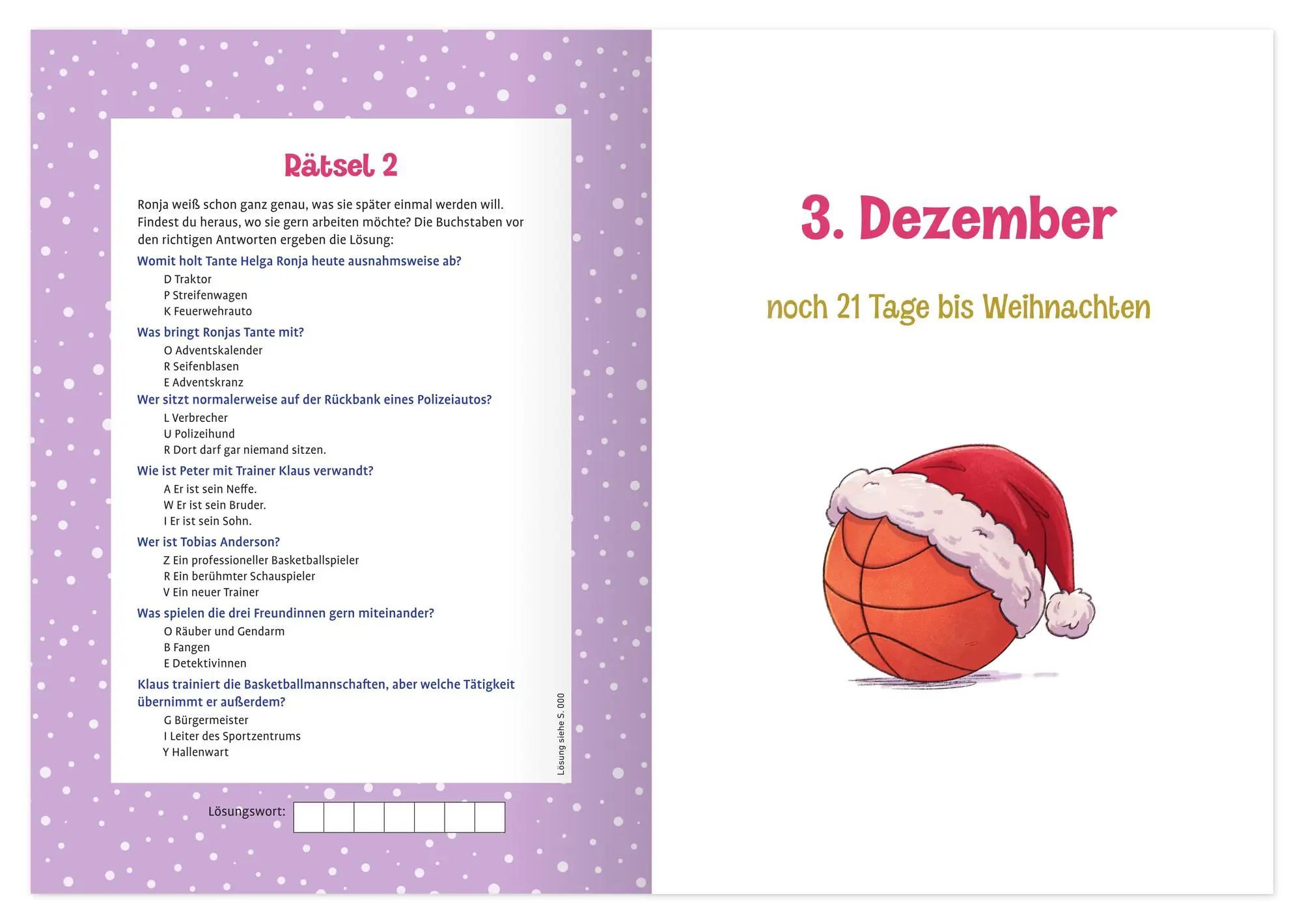 Bild: 9783780618450 | Einbruch um Mitternacht | Adventskalender - Krimi mit 24 Rätseln