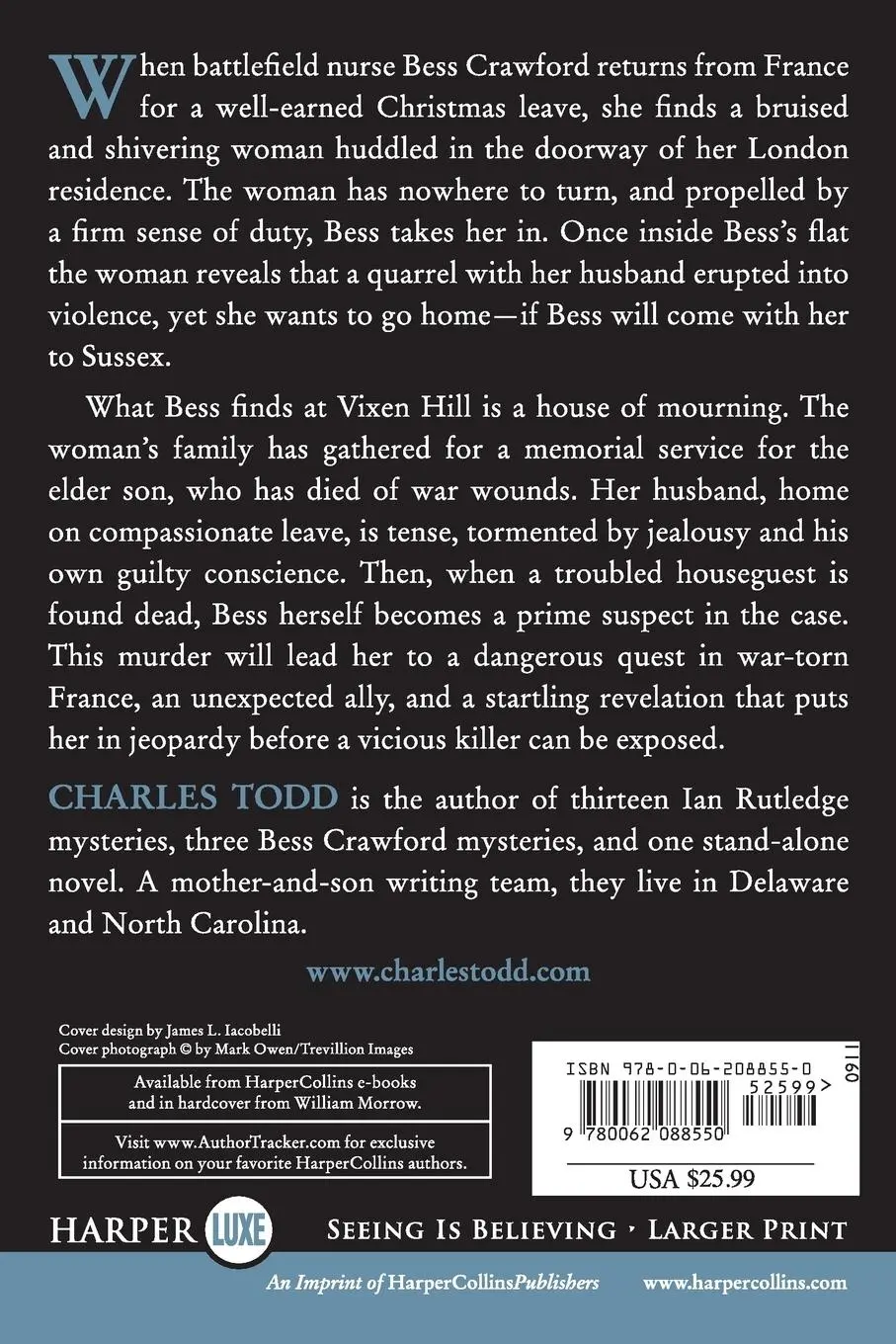 Rückseite: 9780062088550 | Bitter Truth LP, A | Charles Todd | Taschenbuch | Englisch | 2015