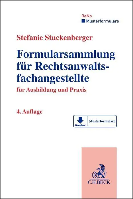Cover: 9783406788550 | Formularsammlung für Rechtsanwaltsfachangestellte | Stuckenberger