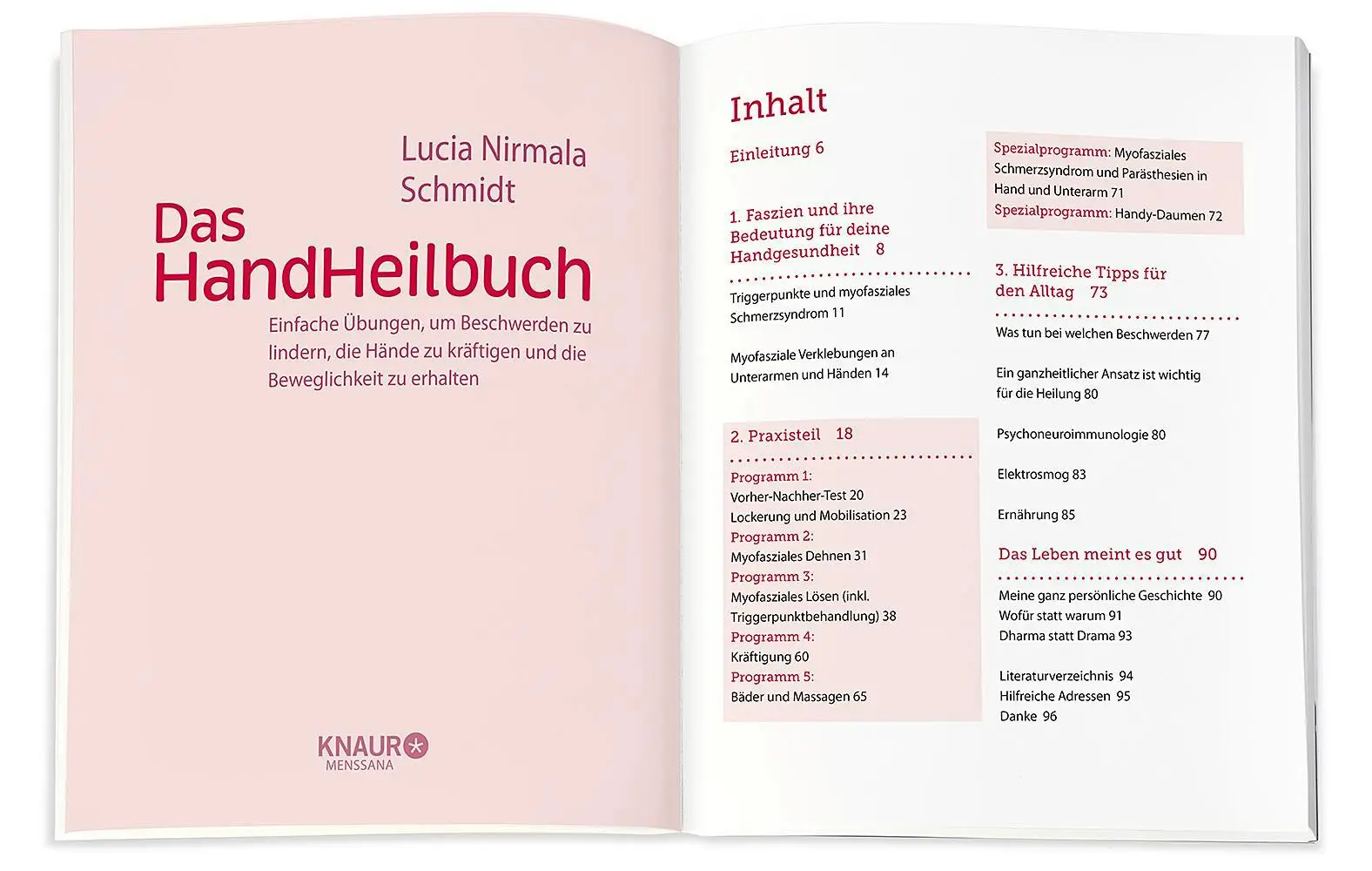 Bild: 9783426658550 | Das HandHeilbuch | Lucia Nirmala Schmidt | Taschenbuch | 96 S. | 2020