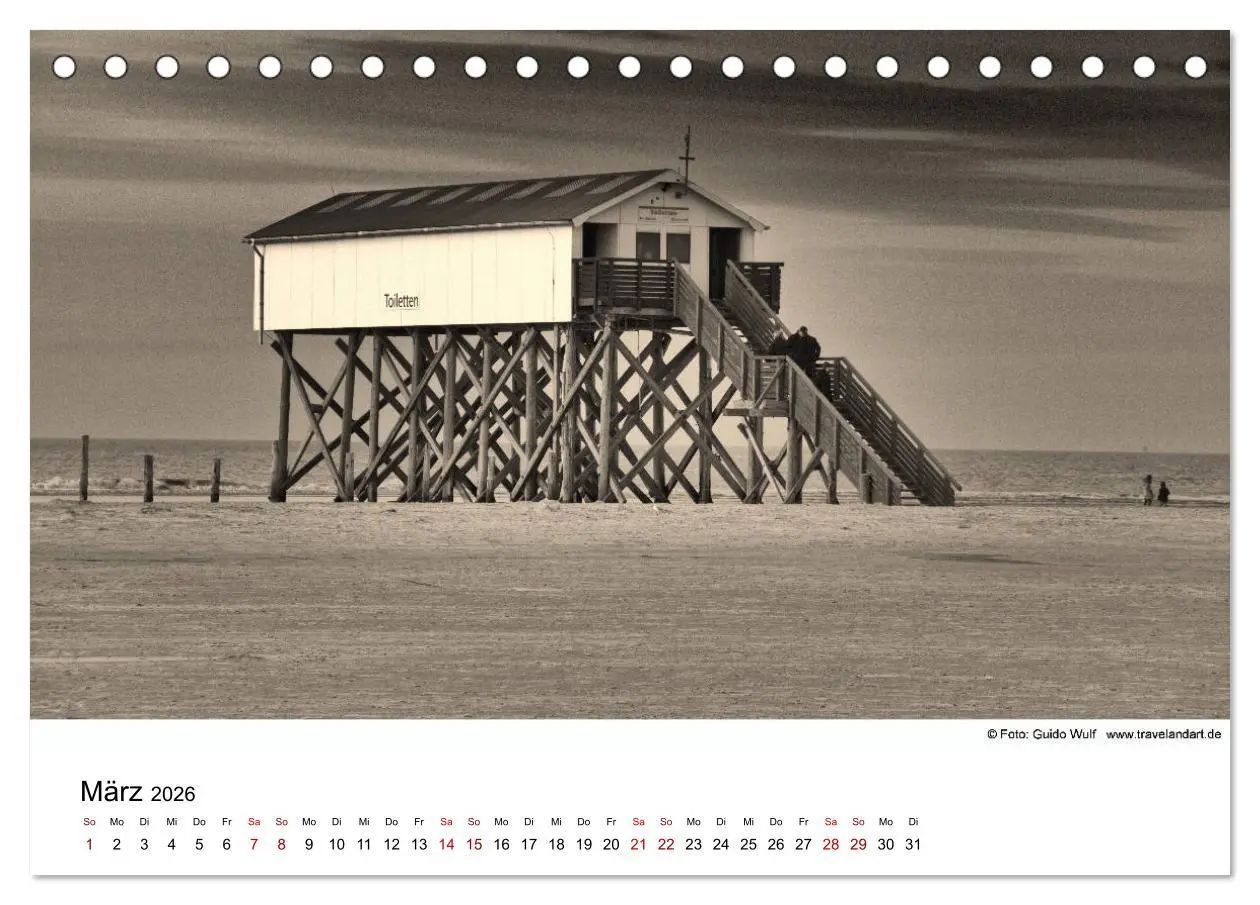 Bild: 9783457898550 | Sankt Peter-Ording. Ein Traum an der Nordsee (Tischkalender 2026...