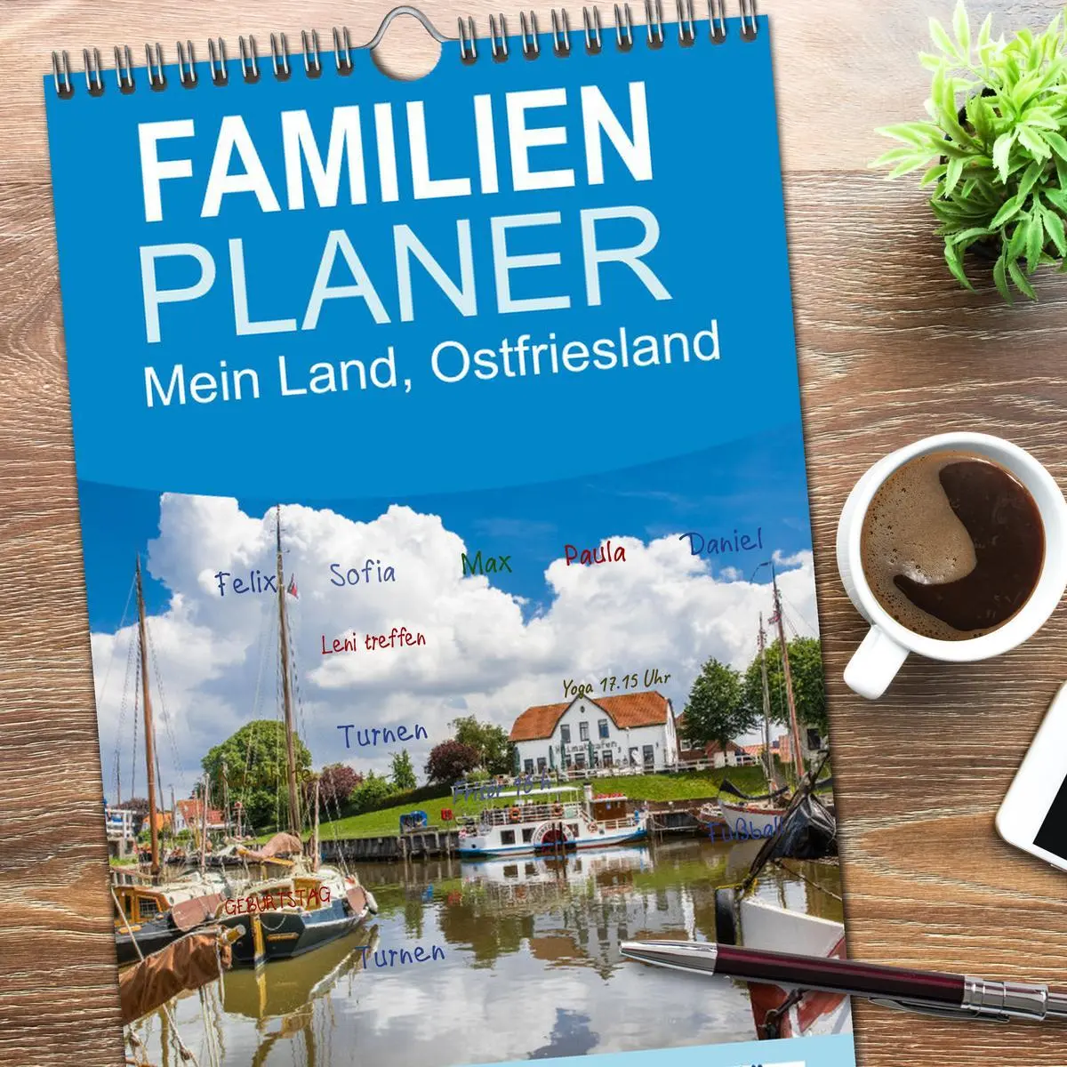 Bild: 9783516508550 | Familienplaner 2026 - Mein Land, Ostfriesland mit 5 Spalten...