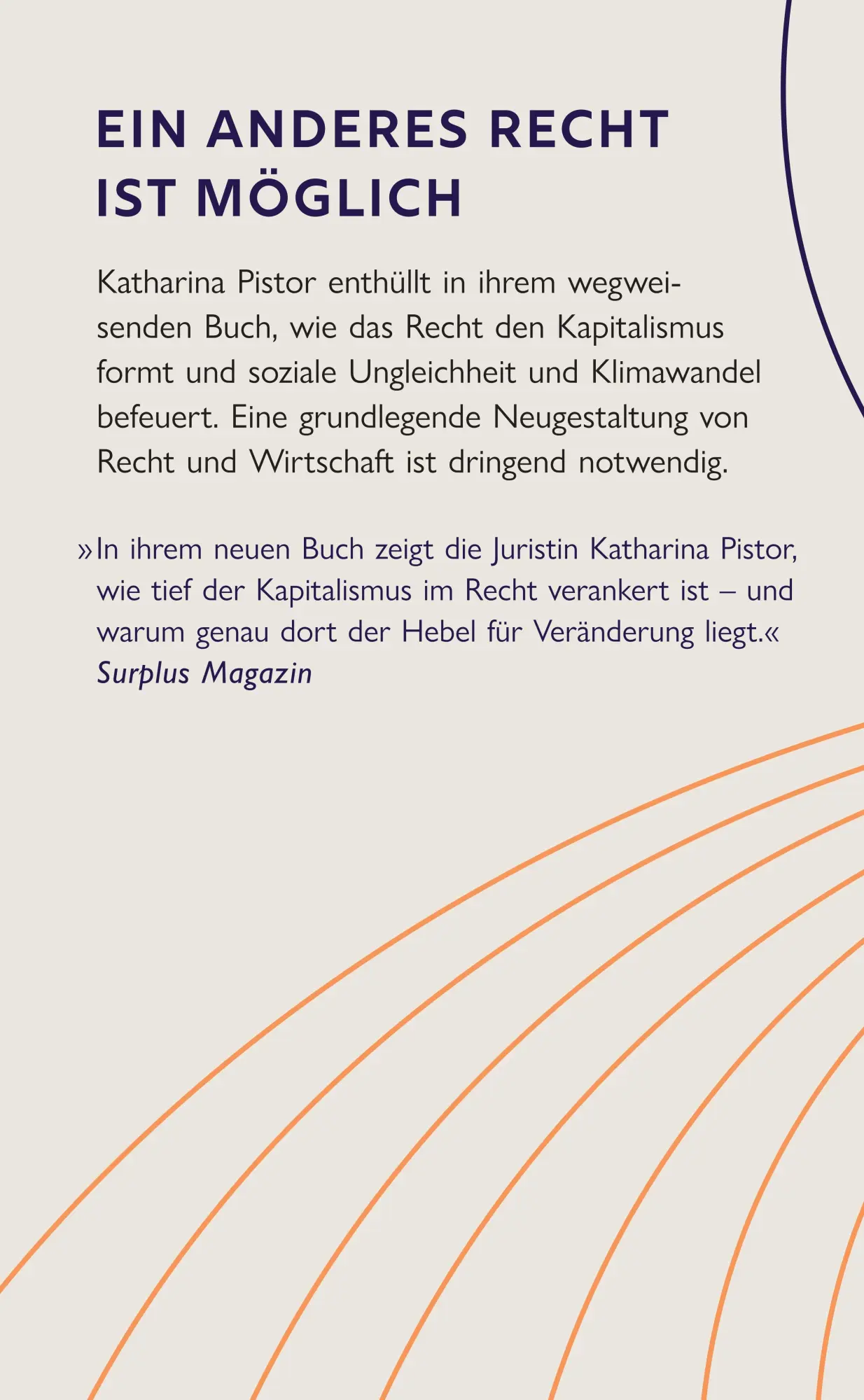 Rückseite: 9783518588550 | Das Gesetz des Kapitalismus und wie wir es überwinden | Pistor | Buch
