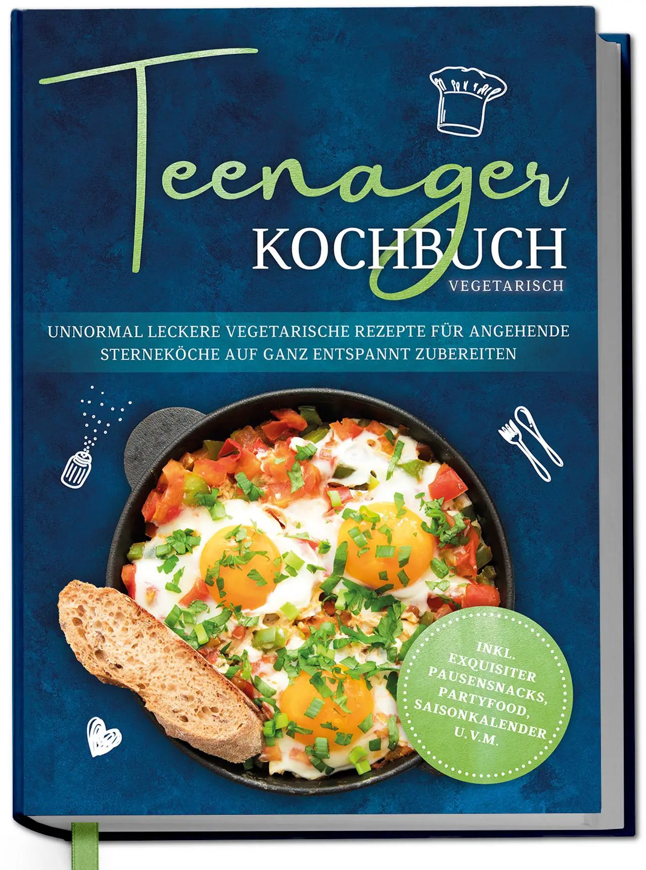 Cover: 9783757628550 | Teenager Kochbuch vegetarisch: Unnormal leckere vegetarische...