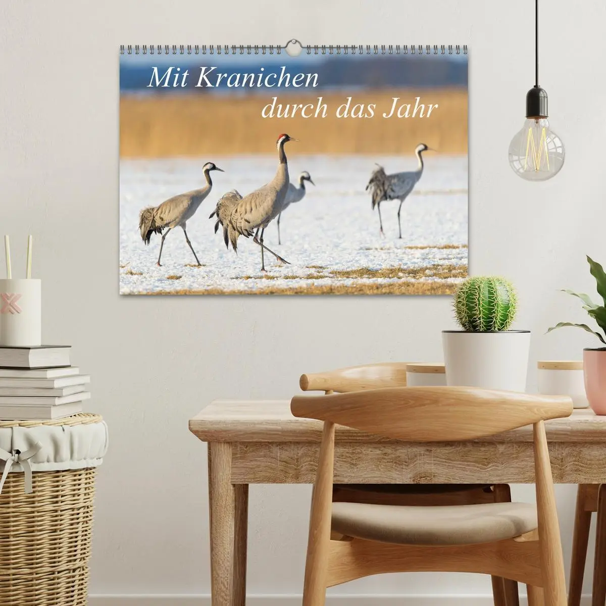 Bild: 9783457888650 | Mit Kranichen durch das Jahr (Wandkalender 2026 DIN A3 quer),...