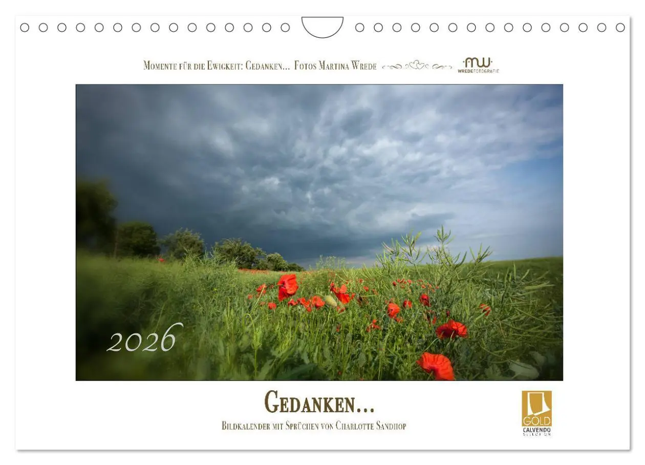 Cover: 9783516118650 | Gedanken... Bildkalender mit Sprüchen (Wandkalender 2026 DIN A4...