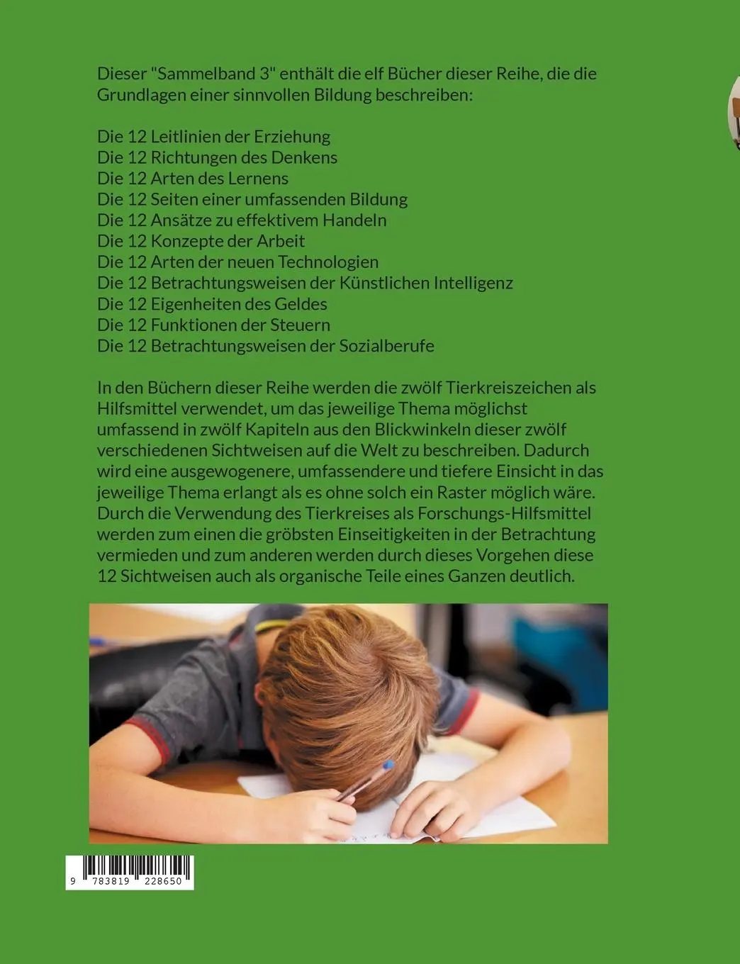 Rückseite: 9783819228650 | Sammelband: Bildung | Entwürfe für die Zukunft - Band 40 | Eilenstein