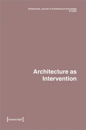 Cover: 9783837668650 | Dimensions. Journal of Architectural Knowledge | Ciesla (u. a.) | Buch