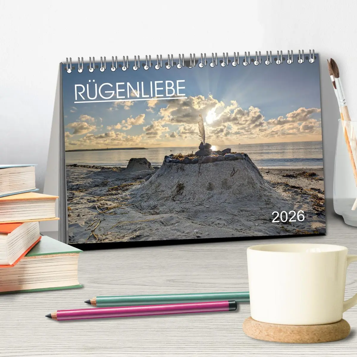 Bild: 9783457258750 | Rügenliebe 2026 (Tischkalender 2026 DIN A5 quer), CALVENDO...