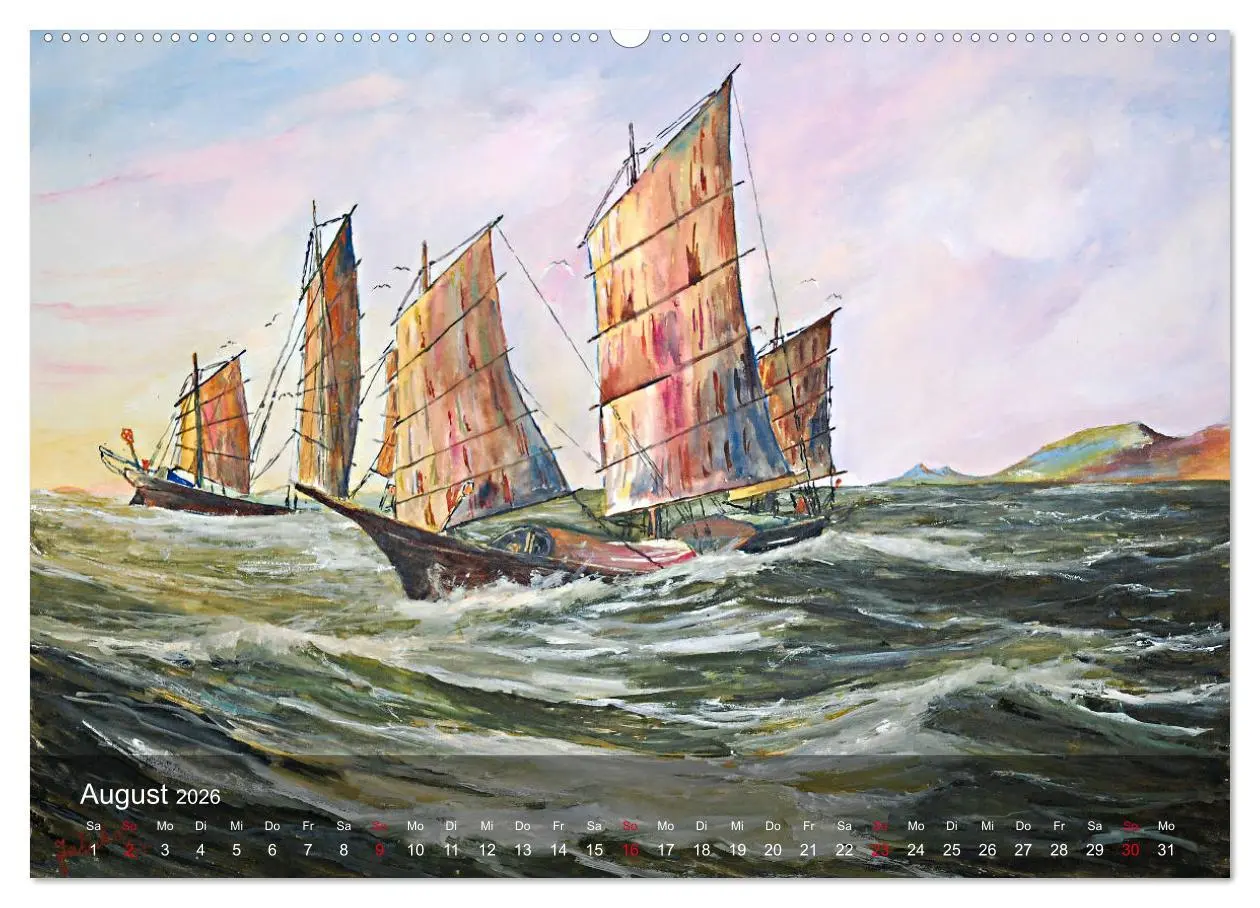 Bild: 9783457878750 | Segel am Horizont - Marinemaler Alfred Jahnke (Wandkalender 2026...