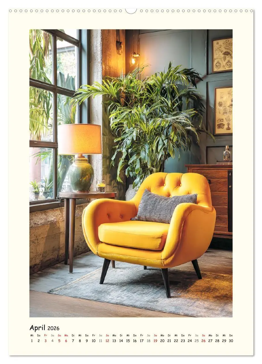 Bild: 9783516728750 | Luxuriöse Sesselträume. Elegante Sitzmöbel im Raum (Wandkalender...