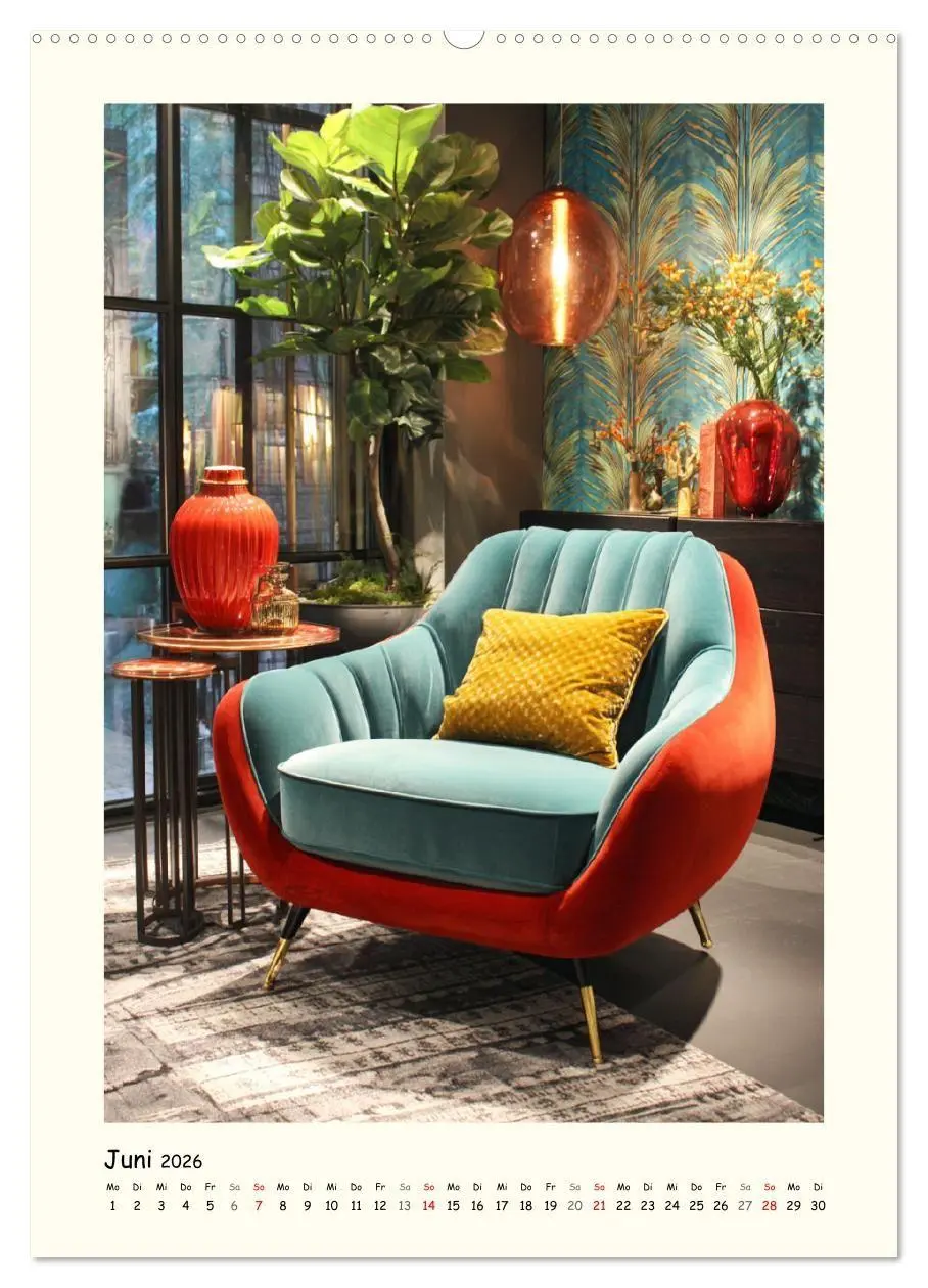 Bild: 9783516728750 | Luxuriöse Sesselträume. Elegante Sitzmöbel im Raum (Wandkalender...