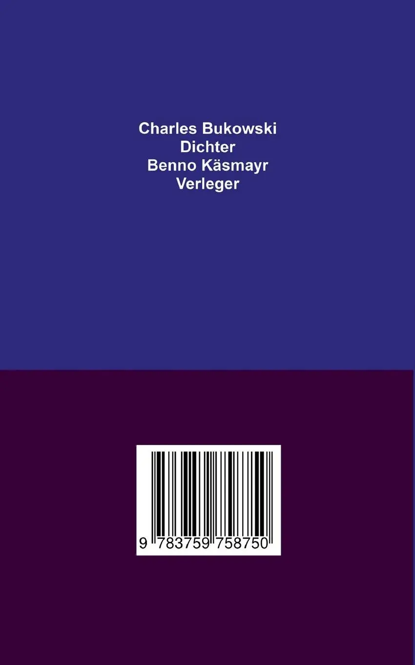 Rückseite: 9783759758750 | Buk und Benno | Eine bemerkenswerte Freundschaft | Wolfgang Brenneisen